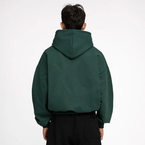 Sudadera con Capucha de Corte Holgado para Hombre, en Mezcla de Algodón Premium, con Servicio de Logotipo Personalizado, para Uso Diario Informal - Product Image 4