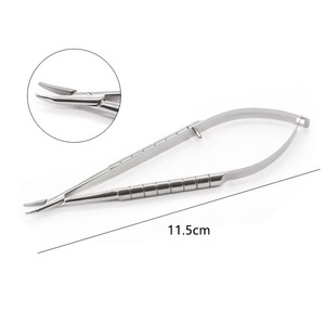 Portaagujas de Titanio BAFA BSI-ET-364 y Pinzas Oftálmicas/Dentales con Agarre Ergonómico y 13 Posiciones de Mandíbula - Product Image 3