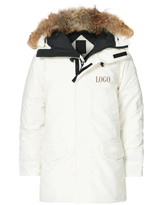 Parka Larga de Invierno para Hombre, Negra, con Capucha de Piel, Chaqueta Acolchada Cortavientos - Product Image 4