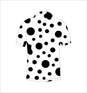 Camisa Polo Blanca con Puntos Negros para Hombre, Sublimación Personalizada, Manga Corta, Verano, Casual, Transpirable, Ligera, para Golf - Product Image 5