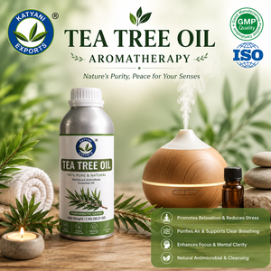 Premium Quality Pure Tea Tree Essential Oil Natural Wholesale Supply for Aromatherapy & Cosmetics Formulations - Katyani Exports - Product Image 4