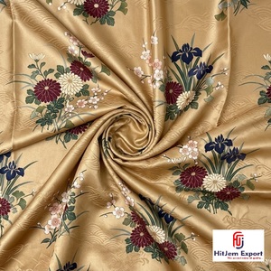 Tissu satiné japonais imprimé de qualité supérieure, fabricant sur mesure OEM ODM, vêtements, textiles de mariage et de maison, vente en gros, usine d'exportation - Product Image 5