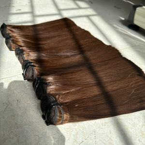 Bande à pointe plate Ins Extensions de cheveux raides avec os de donneur unique Cheveux humains 100% Cheveux bruts vietnamiens Prix de gros - Product Image 3