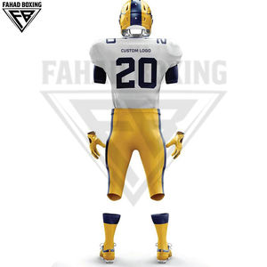 Maillot et pantalon personnalisables avec nom et logo d'équipe imprimés, uniforme sportif grande taille, polyester, maillots et hauts de football américain - Product Image 5