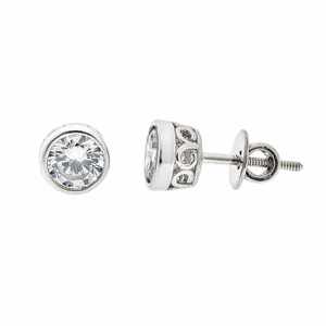 women 925 sterling <b>silver</b> high carbon diamond stud <b>earrings</b> luxury gift for anniversary wedding graduation everyday fashion - Product Image 2