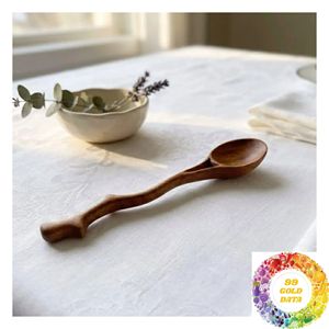 Cuillère en bois en forme de branche, fabriquée à la main, ustensile naturel pour les acheteurs en gros d'articles de cuisine, l'hôtellerie et les cadeaux - Product Image 3