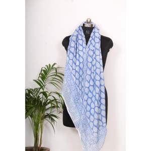 Wholesale 100% Cotton Block Print Sarong Bikini Cover Pareo Handmade rectangle shape Scarf & <b>Handkerchief</b> Print Scarf beach wear - Product Image 5