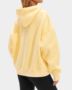 Heavyweight Hoodie Premium Brushed Fleece Casual Fashion Factory Women's Cotton Blend Hoodie Relaxed Streetwear Hoodie - Product Image 3