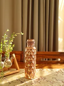 Premium <b>Copper</b> <b>Drinking</b> <b>Bottle</b> for Everyday Use Helps Maintain Electrolyte Balance Supports Digestion and Improves Immunity - Product Image 4