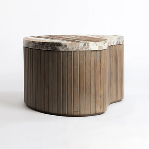 Large Premium Solid Wood marble <b>Nested</b> Extendable Coffee <b>Table</b> Set Custom Color Customizable Design Custom Shape Living Room - Product Image 4