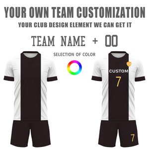 High Quality Men's Adult Soccer Uniform 100% Polyester Quick Dry & Breathable Short Sleeve O-Neck Custom Team Name - Product Image 4