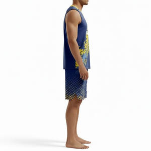 ชุดบาสเก็ตบอลแบบซับลิเมชั่นคุณภาพสูงสั่งทำขายส่ง ผ้าโพลีเอสเตอร์ 100% - Product Image 4