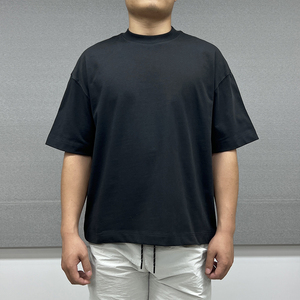 Nouveautés Mode : T-shirts en Coton Épais pour Hommes, Personnalisables, de Bonne Qualité, Unis, Amples et Surdimensionnés - Product Image 1