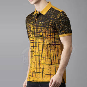 Ropa informal de etiqueta privada para hombre, polos estampados, ropa transpirable para hombre, polos estampados - Product Image 3