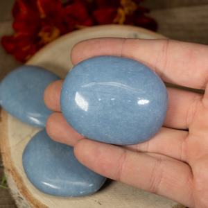 Pierres de palmier en angélite, pierres semi-précieuses, 8 pierres - Product Image 1