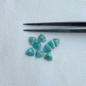 Pierre précieuse amazonite naturelle de 5 mm, taille trillion facetté, faite à la main, en vrac, pour la fabrication de bijoux, fabricant, fournisseur, produits tendance 2026 - Product Image 1