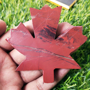 Tallado de flor de jaspe rojo artesanal exclusivo para decoración curativa, piedra de resistencia, puesta a tierra, rico en nutrir - Product Image 3