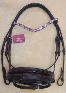 Bride de cheval balistique en cuir anglais, classique, de meilleure qualité - Product Image 4