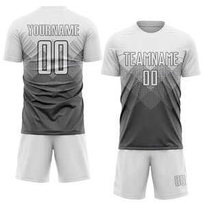 Uniformes de Fútbol Personalizados en Azul Rey, Aqua y Blanco, Sublimados, con Nombre y Número del Equipo, Conjuntos de Camisetas de Fútbol de Manga Corta, Venta al Por Mayor - Product Image 3