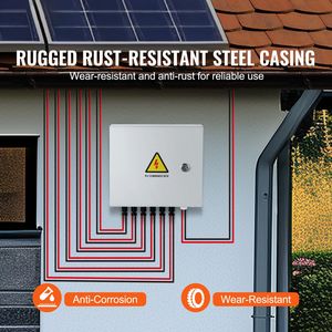 Quadro di Combinazione Fotovoltaico 6 Stringhe 15A con Fusibile, Interruttore Automatico 125A, Scaricatore di Fulmini - Soluzione Solare Completa - Product Image 2