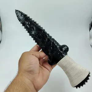 ใบมีดออบซิเดียนสีดำทำมือ – อาธาเมสำหรับพิธีกรรมขนาด 10 นิ้ว และของสะสมสไตล์ไวกิ้ง - Product Image 5