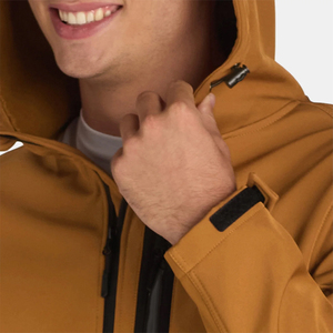 Wholesale Softshell <b>Jacket</b> For Men's Brown Color <b>Winter</b> <b>Running</b> Outdoor Sports Waterproof Soft Shell <b>Jacket</b> With Zipper Pockets - Product Image 6