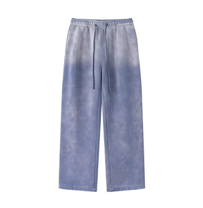 Professional Manufacture Lightweight Men's <b>Oversized</b> <b>Joggers</b> Sweatpants Stretch Open Baggy 100% Cotton Canvas Fleece Lining - Product Image 5