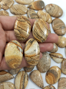 Cabochon en quartz jaspe naturel de haute qualité, pierre unique faite à la main pour la fabrication de bijoux, fourniture artisanale de pierres précieuses en vrac - Product Image 4