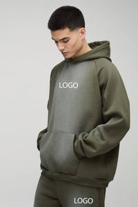 Sweat-shirt à capuche et pantalon de jogging assorti pour homme, couleur bordeaux, logo personnalisé, vêtements en gros OEM ODM - Product Image 6