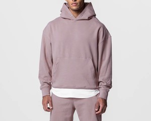 Conjunto Deportivo Informal para Hombre, Sudadera con Capucha y Pantalones Jogger, 2 Piezas, Algodón 320GSM, Felpa Francesa, Sudadera con Capucha, Ropa Deportiva para Gimnasio - Product Image 4