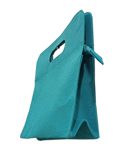 Sacs à provisions en jute laminé à 100% de haute qualité durables avec poignée de coupe supérieure teinte motif de lettre organique-prix compétitif - Product Image 2