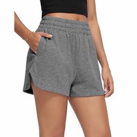 Shorts en polaire tendance pour femme, écologiques, 220g, doux, confortables, coupe décontractée, respirants, 100% polyester, chauds pour l'hiver, pour la détente