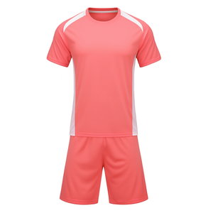 Ensemble de maillot de football pour hommes, col rond, manches courtes, en polyester respirant, vêtements de sport pour toutes les saisons, coupe classique - Product Image 5