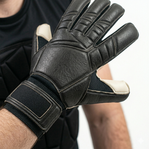 Gants de gardien de but de football en cuir, antidérapants, avec sangle de poignet réglable, pour hommes - Product Image 3