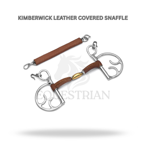 Mors à rênes recouvertes de cuir Kimberwick pour l'entraînement et le contrôle équestre - Product Image 2