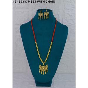 Exquisitos y Lujosos Conjuntos de Joyería de Moda para Bodas en el Medio Oriente, Estilo Dubái, de Aleación de Cobre con Baño de Oro, Collar y Pendientes para Mujer - Product Image 4