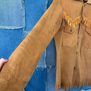 Luxury Style Top Quality <b>Men's</b> Cowboy <b>Suede</b> <b>Jacket</b> Cheap Price Great Personality Winter <b>Men's</b> <b>Suede</b> Leather <b>Jacket</b> - Product Image 4