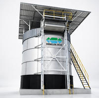 Réservoir de Fermentation Vertical du Fumier, Tour de Compostage Aérobie pour la Transformation des Déchets d'Élevage de Volailles et de Porcs en Engrais Organique