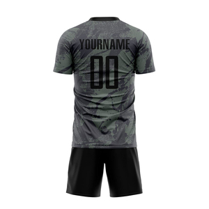 Vente en gros d'uniformes de football OEM, usine de fabrication de maillots et shorts de football personnalisés, vêtements d'équipe respirants sublimés - Product Image 2