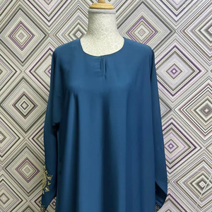 Best Quality Hand Embroidered Beaded Vintage Premium Nida Abaya Anti-Pilling Meera Fashion Designers Indian/Pakistani V Neck - Product Image 1