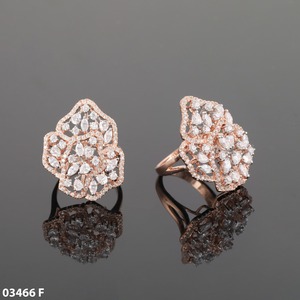แหวนเพชรทรงบริลเลียนต์คัท รูปเกล็ดหิมะ ทองคำแท้ 14K สำหรับงานหมั้น งานแต่งงาน ของขวัญสำหรับผู้หญิง ของขวัญสำหรับคนรัก - Product Image 3