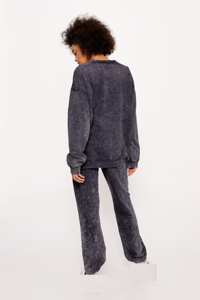 Sudadera con Capucha Ligera de Invierno, Personalizable con Logotipo OEM, Informal, Transpirable, Lisa, de Longitud Completa, Estilo Urbano, para Mujer, Conjunto Deportivo de Dos Piezas - Product Image 4