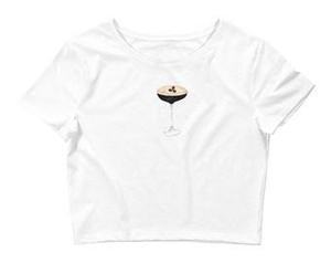 Camiseta de Algodón Oversize Personalizada con Bordado de Animales/Dibujos Animados para Despedida de Soltera, con la Frase 'Wifey Wants Spritz', para Fiesta Nupcial o Vacaciones, Estilo Casual - Product Image 3