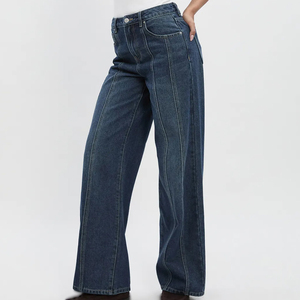 Jeans Rectos de Mezclilla Vintage para Mujer a Precio de Fábrica, Ecológicos, Personalizables, Fabricante de Ropa Streetwear - Product Image 5