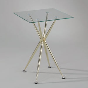Table basse moderne et élégante avec plateau en verre et structure en acier pour une stabilité et une durabilité accrues - Product Image 2