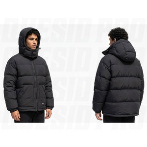 Blouson matelassé surdimensionné personnalisé pour homme – Manteau d'hiver décontracté matelassé à capuche en poly-duvet de haute qualité – Vente en gros OEM – Imperméable et chaud - Product Image 3