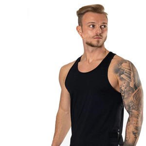 Men's Gym <b>Vest</b> Tank Top Ribbed Cotton Sleeveless <b>Stringer</b> Lightweight Breathable Street Wear Tank Top - Product Image 3