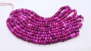 ลูกปัดโอปอลสีชมพูร้อนแรง AAA รูปทรงกลมเรียบ ขนาด 8-9 มม. ลูกปัดพลอยโอปอลสีชมพูเข้ม 16 นิ้ว โอปอลสีชมพูธรรมชาติทรงกลมเรียบ - Product Image 6