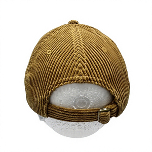 Gorra de Béisbol Unisex de Pana, Ajustable, Informal, para Adultos, Color Amarillo Mostaza, 100% Algodón, Estilo Primavera-Otoño - Product Image 3