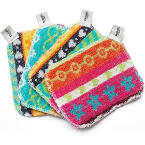 Set di 4 Spugne Morbide per Piatti, Non Abrasive, Riutilizzabili, Ecologiche, Lavabili in Lavastoviglie, per Cucina e Casa - Product Image 1